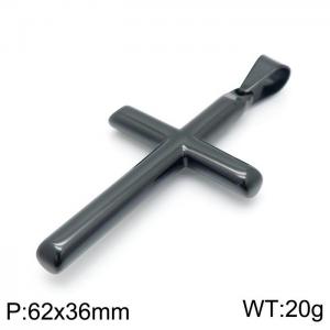 Stainless Steel Cross Pendant - KP97166-KFC