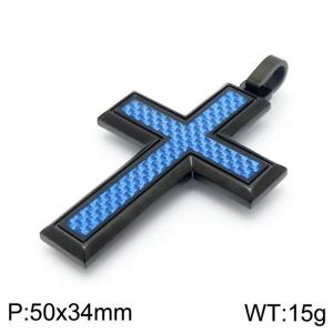 Stainless Steel Cross Pendant - KP97233-KFC