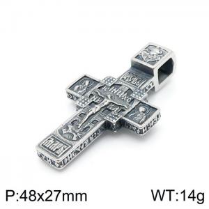 Stainless Steel Cross Pendant - KP97291-TLA