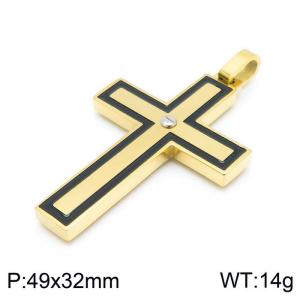 Stainless Steel Cross Pendant - KP97319-KFC