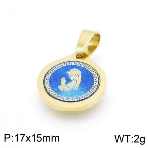 Stainless Steel Gold-plating Pendant - KP97407-KD