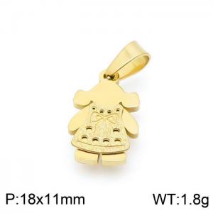 Stainless Steel Gold-plating Pendant - KP97408-KD
