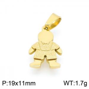 Stainless Steel Gold-plating Pendant - KP97409-KD