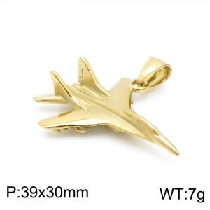 Stainless Steel Gold-plating Pendant - KP97454-KHX