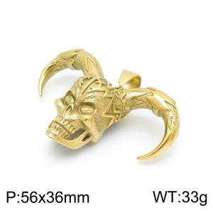 Stainless Steel Gold-plating Pendant - KP97457-KHX