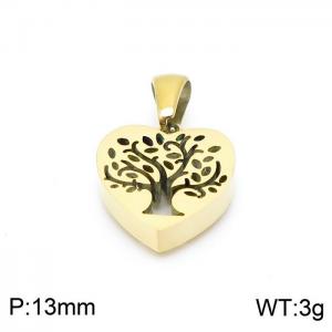 Stainless Steel Gold-plating Pendant - KP97458-K