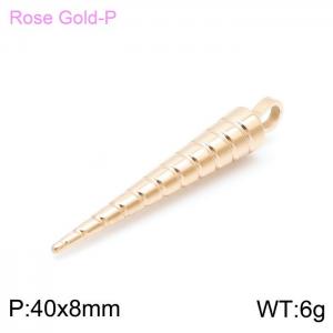 SS Rose Gold-plating Pendant - KP97487-K