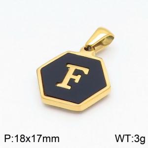 Stainless Steel Gold-plating Pendant - KP97663-LB