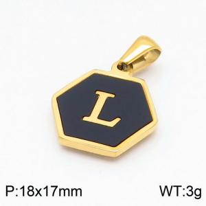 Stainless Steel Gold-plating Pendant - KP97669-LB
