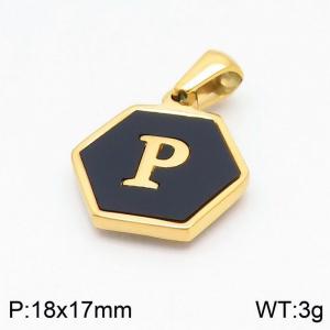 Stainless Steel Gold-plating Pendant - KP97673-LB