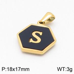 Stainless Steel Gold-plating Pendant - KP97676-LB