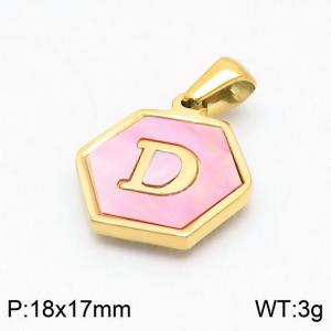 Stainless Steel Gold-plating Pendant - KP97687-LB