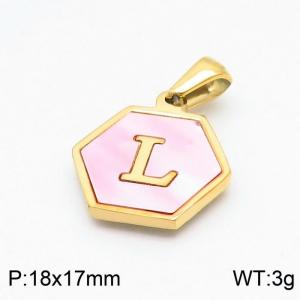 Stainless Steel Gold-plating Pendant - KP97695-LB