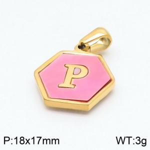 Stainless Steel Gold-plating Pendant - KP97699-LB