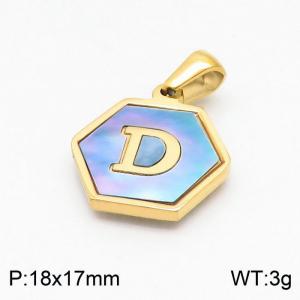 Stainless Steel Gold-plating Pendant - KP97713-LB
