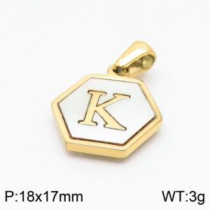 Stainless Steel Gold-plating Pendant - KP97746-LB