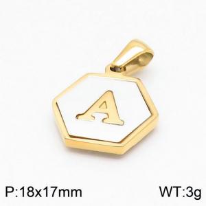 Stainless Steel Gold-plating Pendant - KP97748-LB