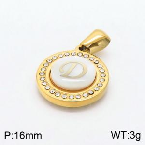 Stainless Steel Gold-plating Pendant - KP97815-LB