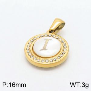 Stainless Steel Gold-plating Pendant - KP97820-LB