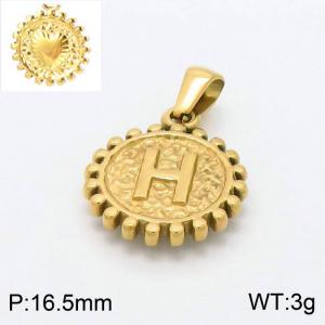 Stainless Steel Gold-plating Pendant - KP97845-LB