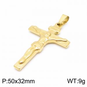 Stainless Steel Cross Pendant - KP97900-KFC