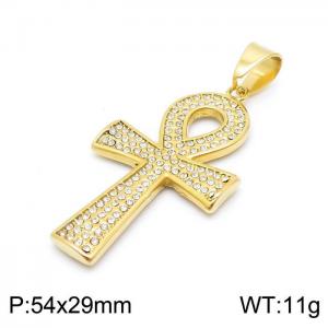 Stainless Steel Cross Pendant - KP98081-LK