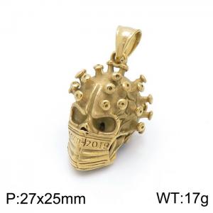 Stainless Skull Pendants - KP98159-KHX