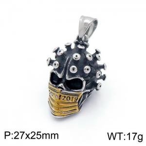 Stainless Skull Pendants - KP98160-KHX