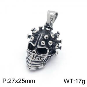 Stainless Skull Pendants - KP98161-KHX