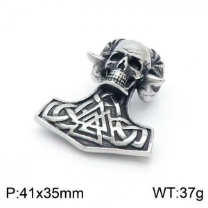 Stainless Skull Pendants - KP98301-TLA