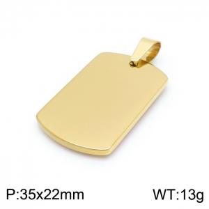 Stainless Steel Gold-plating Pendant - KP98511-KFC