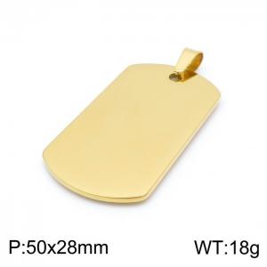 Stainless Steel Gold-plating Pendant - KP98514-KFC