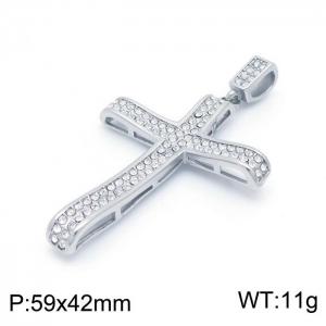 Stainless Steel Cross Pendant - KP98532-LK