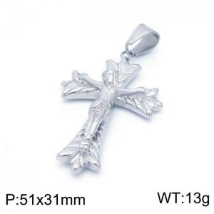 Stainless Steel Cross Pendant - KP98535-LK