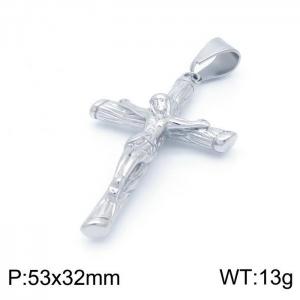 Stainless Steel Cross Pendant - KP98539-LK