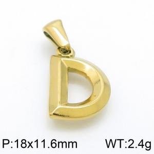 Stainless Steel Gold-plating Pendant - KP98608-LB