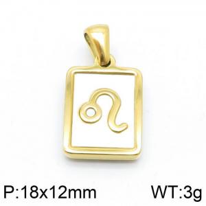 Stainless Steel Gold-plating Pendant - KP98658-LB