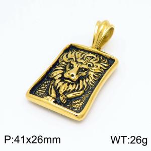 Stainless Steel Gold-plating Pendant - KP98937-KJX