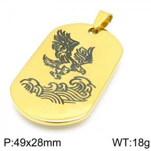 Stainless Steel Gold-plating Pendant - KP98952-Z
