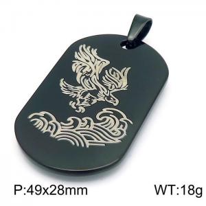 Stainless Steel Black-plating Pendant - KP98954-Z