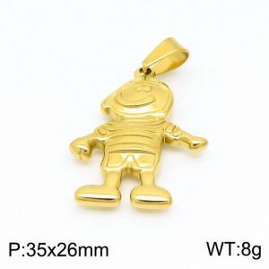 Stainless Steel Gold-plating Pendant - KP98980-Z