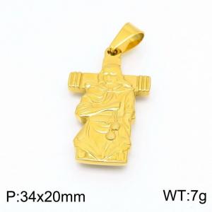 Stainless Steel Gold-plating Pendant - KP98982-Z