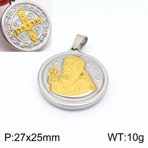 Stainless Steel Gold-plating Pendant - KP99034-KD