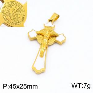 Stainless Steel Cross Pendant - KP99044-KD