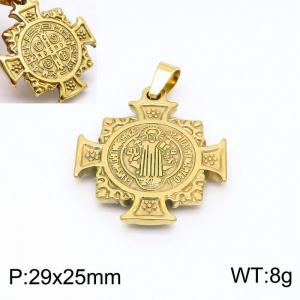 Stainless Steel Gold-plating Pendant - KP99048-KD