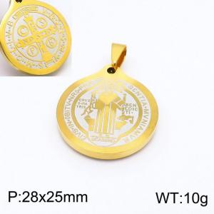 Stainless Steel Gold-plating Pendant - KP99062-KD