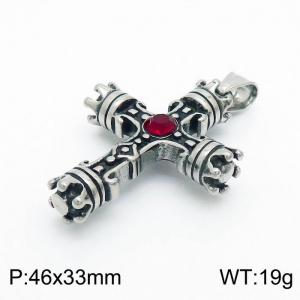 Stainless Steel Cross Pendant - KP99084-TGX