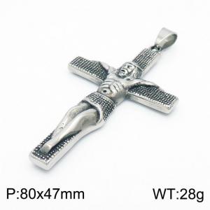 Stainless Steel Cross Pendant - KP99132-TGX