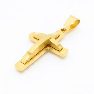 Stainless Steel Cross Pendant - KP99308-HR