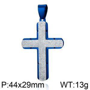 Stainless Steel Cross Pendant - KP99352-WGAS
